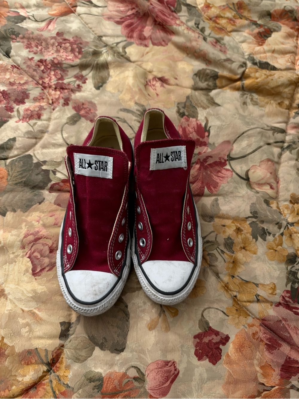 Converse Kids Slip-On All Star Sneakers - Burgundy